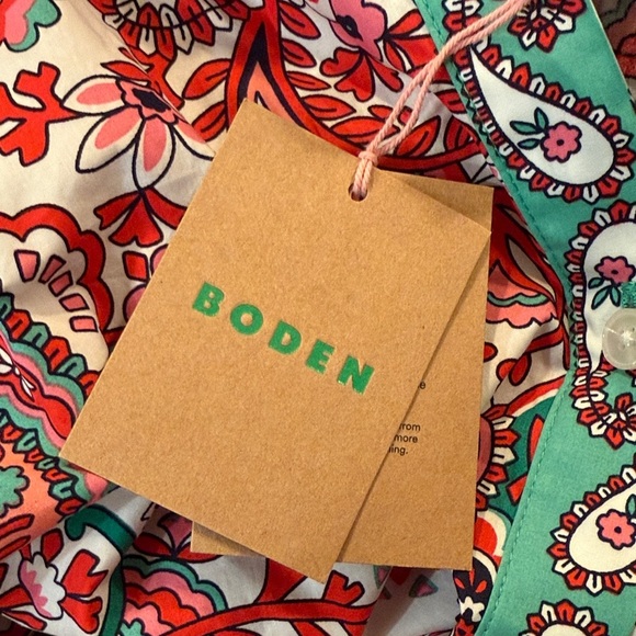 NWT Boden Multicolor Floral Patterned Maxi Dress - size 16 spring Easter - Picture 5 of 6